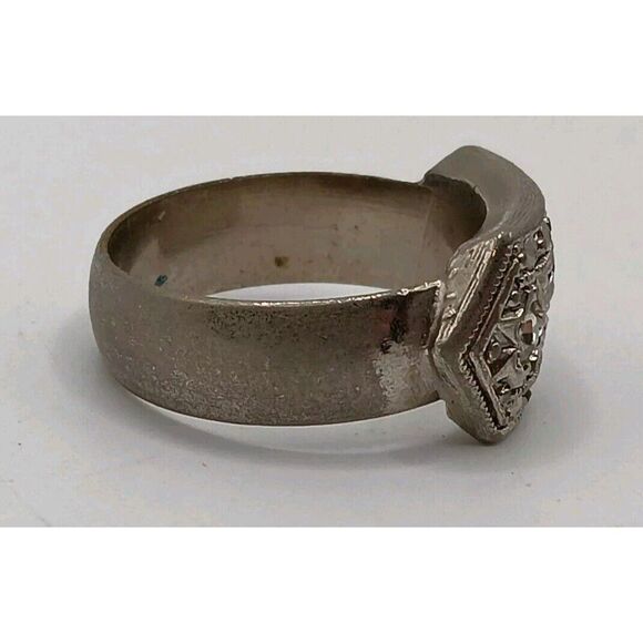 5/$25 Vintage 1990 Avon Out of the Past Ring Art Deco Antique Style - Size 8 - Picture 5 of 7